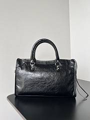 Kitlife Balenciaga Le City Bag in Black Lambskin 30x20x10cm  - 4