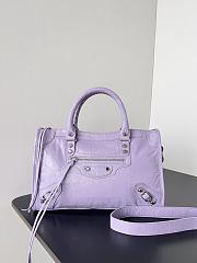 Kitlife Balenciaga Le City Bag in Purple Lambskin 30x20x10cm  - 1