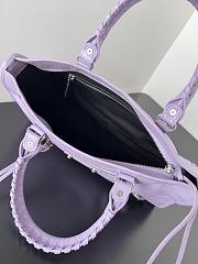 Kitlife Balenciaga Le City Bag in Purple Lambskin 30x20x10cm  - 5