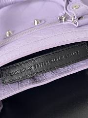 Kitlife Balenciaga Le City Bag in Purple Lambskin 30x20x10cm  - 4