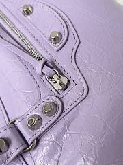 Kitlife Balenciaga Le City Bag in Purple Lambskin 30x20x10cm  - 3