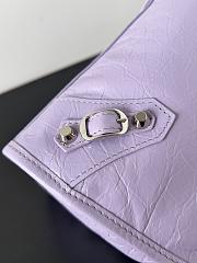 Kitlife Balenciaga Le City Bag in Purple Lambskin 30x20x10cm  - 2
