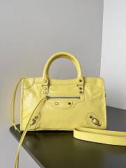 Kitlife Balenciaga Le City Bag in Yellow Lambskin 30x20x10cm  - 1