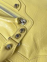 Kitlife Balenciaga Le City Bag in Yellow Lambskin 30x20x10cm  - 3