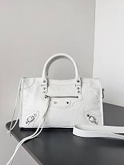Kitlife Balenciaga Le City Bag in White Lambskin 30x20x10cm  - 1