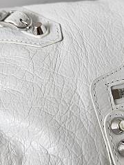 Kitlife Balenciaga Le City Bag in White Lambskin 30x20x10cm  - 4