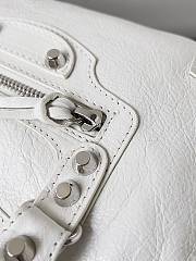 Kitlife Balenciaga Le City Bag in White Lambskin 30x20x10cm  - 3