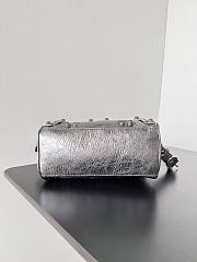 Kitlife Balenciaga Le Cagole Mini Silver Duffel Bag 20x14x12cm - 4