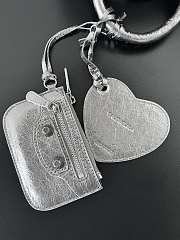 Kitlife Balenciaga Le Cagole Mini Silver Duffel Bag 20x14x12cm - 3