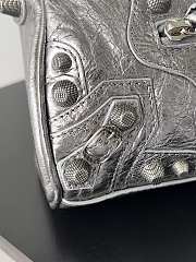 Kitlife Balenciaga Le Cagole Mini Silver Duffel Bag 20x14x12cm - 2