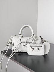 Kitlife Balenciaga Le Cagole Mini White Duffel Bag 20x14x12cm  - 1