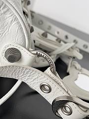 Kitlife Balenciaga Le Cagole Mini White Duffel Bag 20x14x12cm  - 5