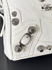 Kitlife Balenciaga Le Cagole Mini White Duffel Bag 20x14x12cm  - 6