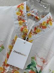 Kitlife Zimmerma Floral Short Dress Yellow & White  - 5