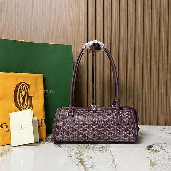 Kitlife Goyard Bonbonniere Bag Burgundy 30x10.5x12cm 