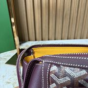 Kitlife Goyard Bonbonniere Bag Burgundy 30x10.5x12cm  - 5
