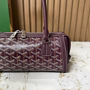Kitlife Goyard Bonbonniere Bag Burgundy 30x10.5x12cm  - 4
