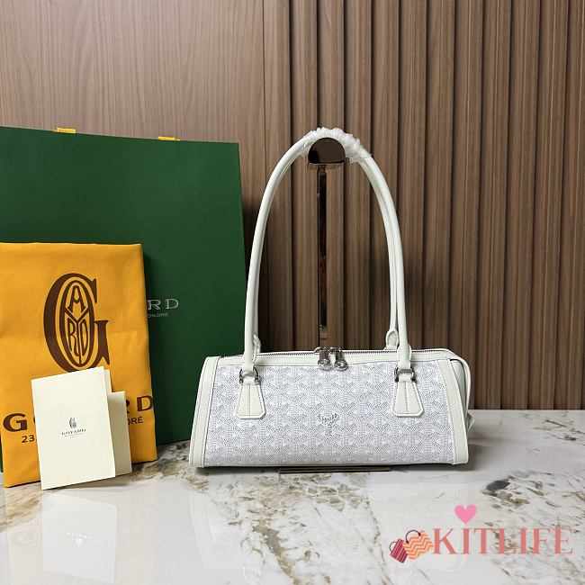 Kitlife Goyard Bonbonniere Bag White 30x10.5x12cm  - 1