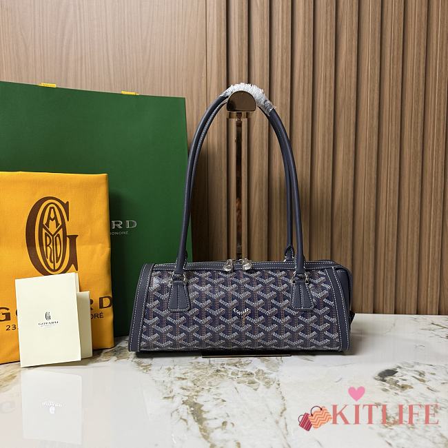 Kitlife Goyard Bonbonniere Bag Dark Blue 30x10.5x12cm  - 1