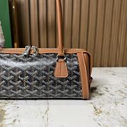 Kitlife Goyard Bonbonniere Bag Black & Brown 30x10.5x12cm  - 6