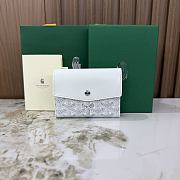 Kitlife Goyard Goyardine Saint-Gabriel Compact Wallet White 12x2.5x9.3cm - 1