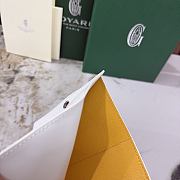 Kitlife Goyard Goyardine Saint-Gabriel Compact Wallet White 12x2.5x9.3cm - 6