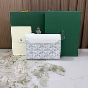 Kitlife Goyard Goyardine Saint-Gabriel Compact Wallet White 12x2.5x9.3cm - 4