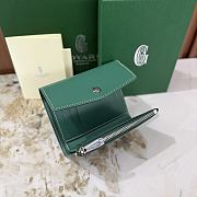 Kitlife Goyard Goyardine Saint-Gabriel Compact Wallet Green 12x2.5x9.3cm  - 3