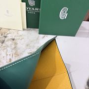 Kitlife Goyard Goyardine Saint-Gabriel Compact Wallet Green 12x2.5x9.3cm  - 4