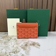 Kitlife Goyard Goyardine Saint-Gabriel Compact Wallet Orange 12x2.5x9.3cm  - 6