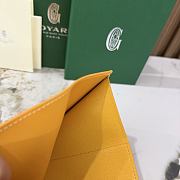 Kitlife Goyard Goyardine Saint-Gabriel Compact Wallet Yellow 12x2.5x9.3cm  - 2
