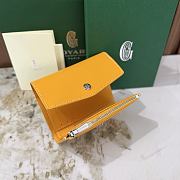 Kitlife Goyard Goyardine Saint-Gabriel Compact Wallet Yellow 12x2.5x9.3cm  - 4