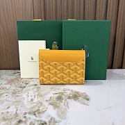 Kitlife Goyard Goyardine Saint-Gabriel Compact Wallet Yellow 12x2.5x9.3cm  - 6