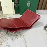 Kitlife Goyard Goyardine Saint-Gabriel Compact Wallet Red 12x2.5x9.3cm - 2
