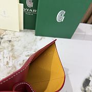 Kitlife Goyard Goyardine Saint-Gabriel Compact Wallet Red 12x2.5x9.3cm - 3