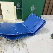 Kitlife Goyard Goyardine Saint-Gabriel Compact Wallet Blue 12x2.5x9.3cm - 5