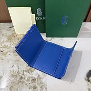 Kitlife Goyard Goyardine Saint-Gabriel Compact Wallet Blue 12x2.5x9.3cm - 6