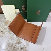 Kitlife Goyard Goyardine Saint-Gabriel Compact Wallet Brown & Black 12x2.5x9.3cm  - 6