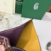 Kitlife Goyard Goyardine Saint-Gabriel Compact Wallet Burgundy 12x2.5x9.3cm  - 6