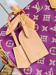Kitlife Louis Vuitton Speedy P9 Bandoulière 30 Bag Purple Golden Lotus M28076 32x22.5x18cm - 4