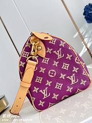 Kitlife Louis Vuitton Speedy P9 Bandoulière 30 Bag Purple Golden Lotus M28076 32x22.5x18cm - 3