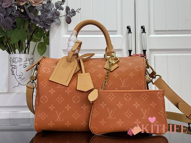 Kitlife Louis Vuitton Speedy P9 Bandoulière 30 Bag Ocre M27977 32x22.5x18cm - 1