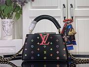 Kitlife Louis Vuitton Capucines East-West Mini Bag Black Multicolor M27636 22x12x8cm - 1