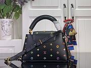Kitlife Louis Vuitton Capucines East-West Mini Bag Black Multicolor M27636 22x12x8cm - 3