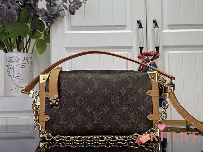 Kitlife Louis Vuitton Side Trunk MM East West Bag Brown M28385 28x15x7cm - 1