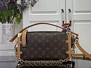 Kitlife Louis Vuitton Side Trunk MM East West Bag Brown M28385 28x15x7cm - 1