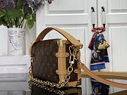 Kitlife Louis Vuitton Side Trunk MM East West Bag Brown M28385 28x15x7cm - 6