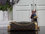 Kitlife Louis Vuitton Side Trunk MM East West Bag Brown M28385 28x15x7cm - 5