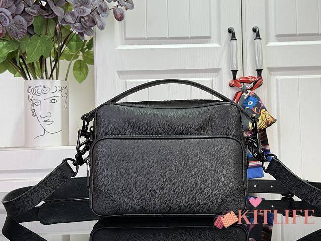 Kitlife Louis Vuitton Nil Bag Black Floral M26783 17.5x11x25cm - 1