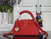 Kitlife Louis Vuitton Capucines East-West Mini Bag Red M27300 22x12x8cm - 1